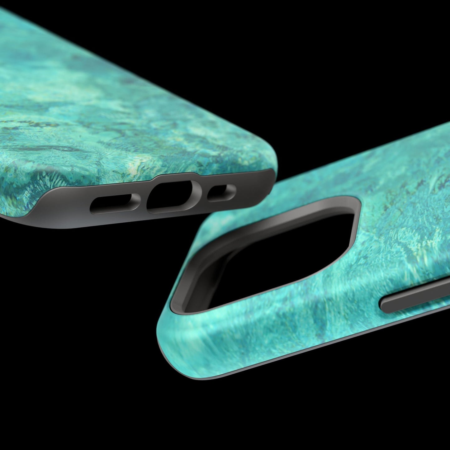 Aqua Blue Water MagSafe Case – Tranquil Summer Design with Magnetic Charging - BOGO Cases