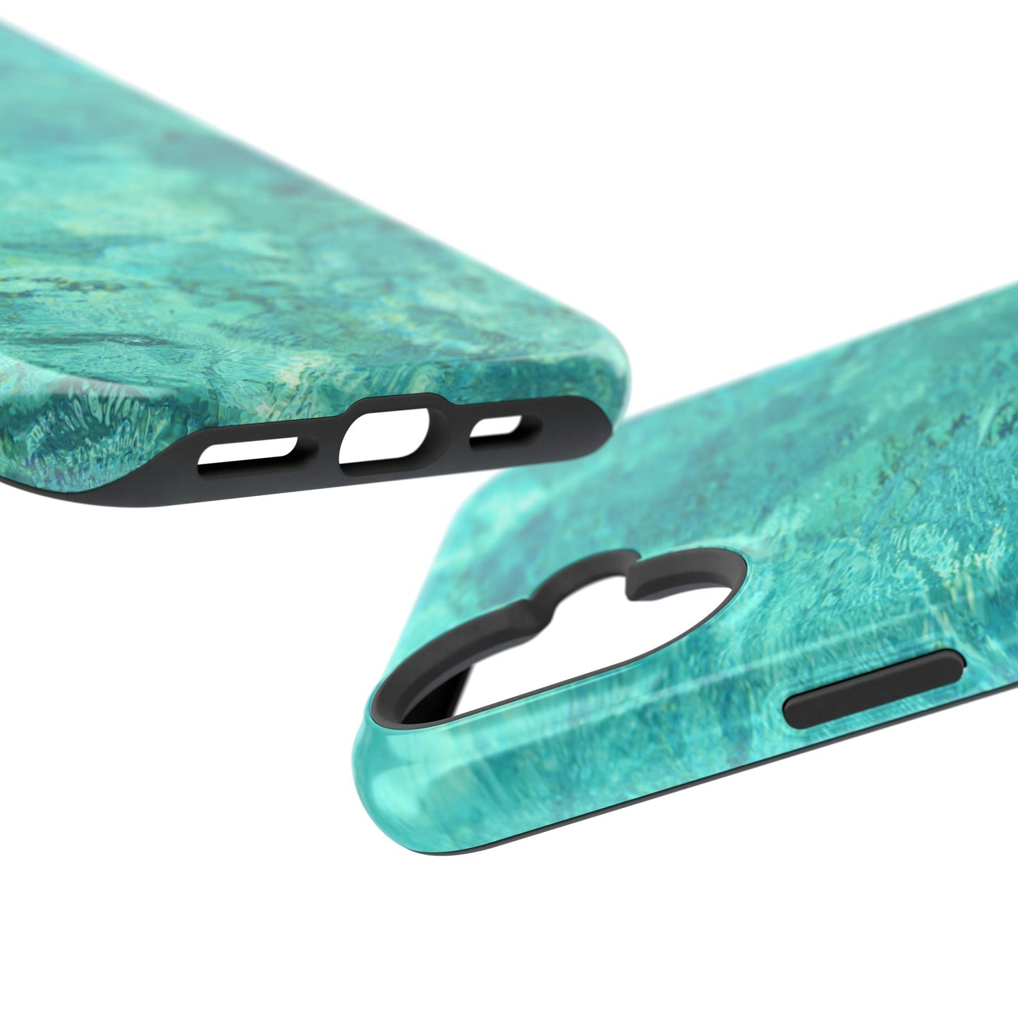 Aqua Blue Water MagSafe Case – Tranquil Summer Design with Magnetic Charging - BOGO Cases