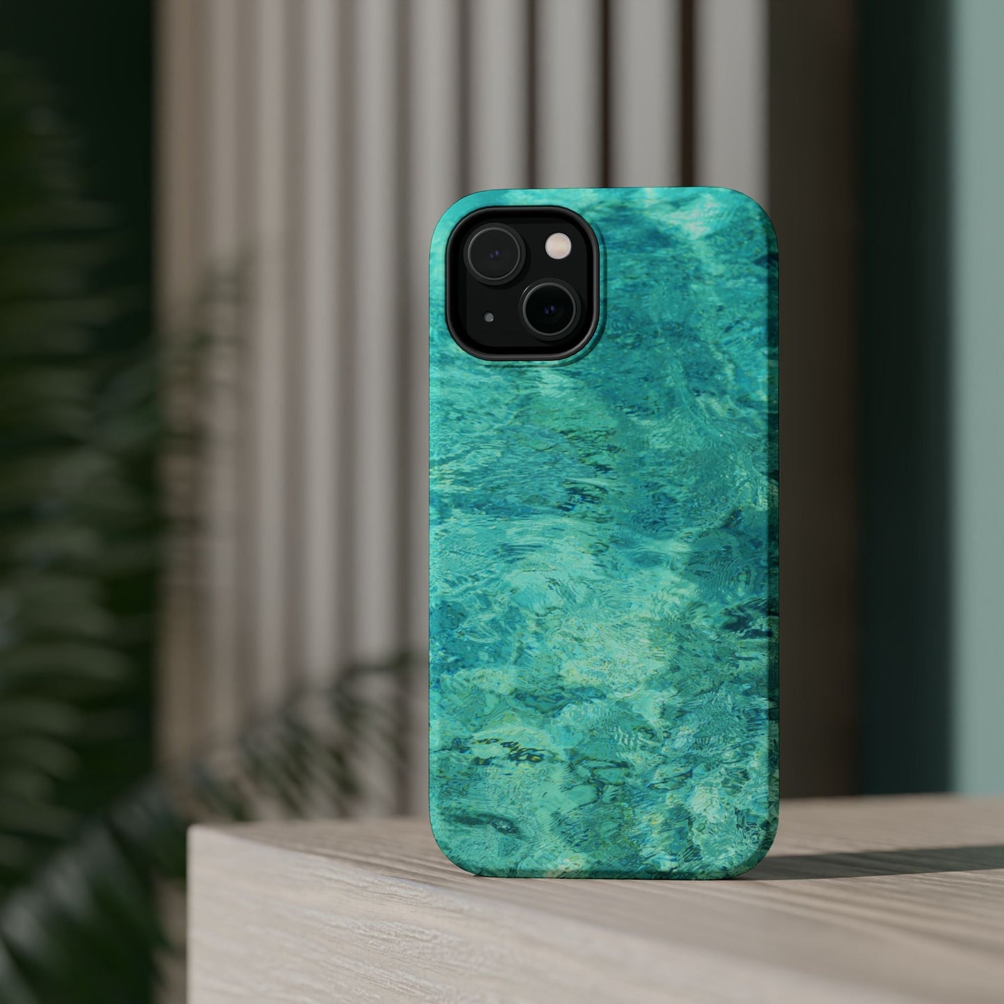 Aqua Blue Water MagSafe Case – Tranquil Summer Design with Magnetic Charging - BOGO Cases