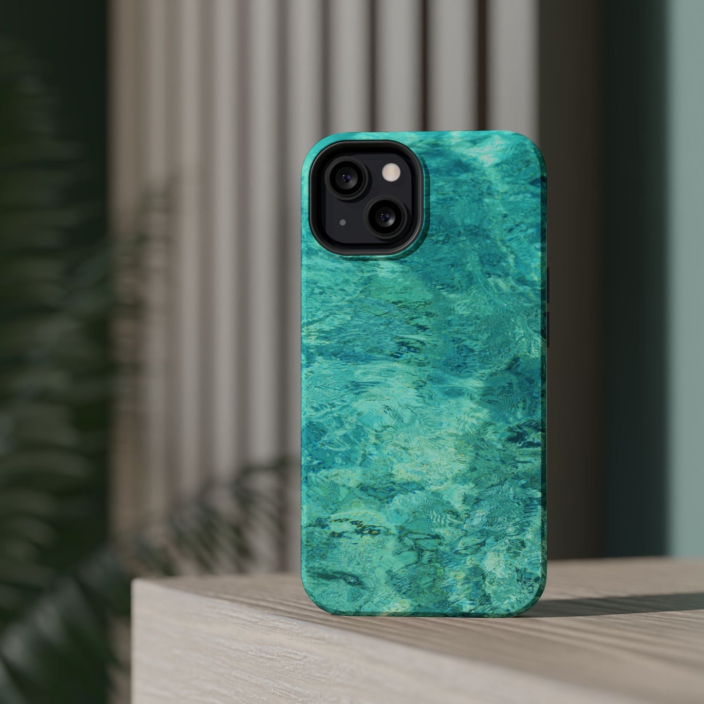 Aqua Blue Water MagSafe Case – Tranquil Summer Design with Magnetic Charging - BOGO Cases