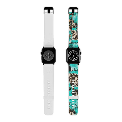 Aqua Splash Leopard Apple Watch Band - BOGO Cases
