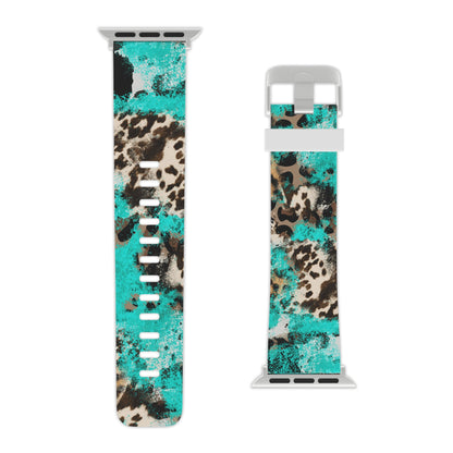 Aqua Splash Leopard Apple Watch Band - BOGO Cases
