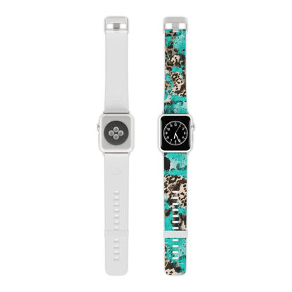 Aqua Splash Leopard Apple Watch Band - BOGO Cases
