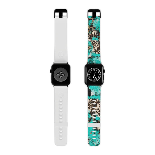 Aqua Splash Leopard Apple Watch Band - BOGO Cases
