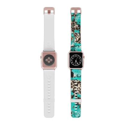 Aqua Splash Leopard Apple Watch Band - BOGO Cases