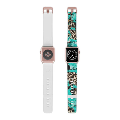 Aqua Splash Leopard Apple Watch Band - BOGO Cases