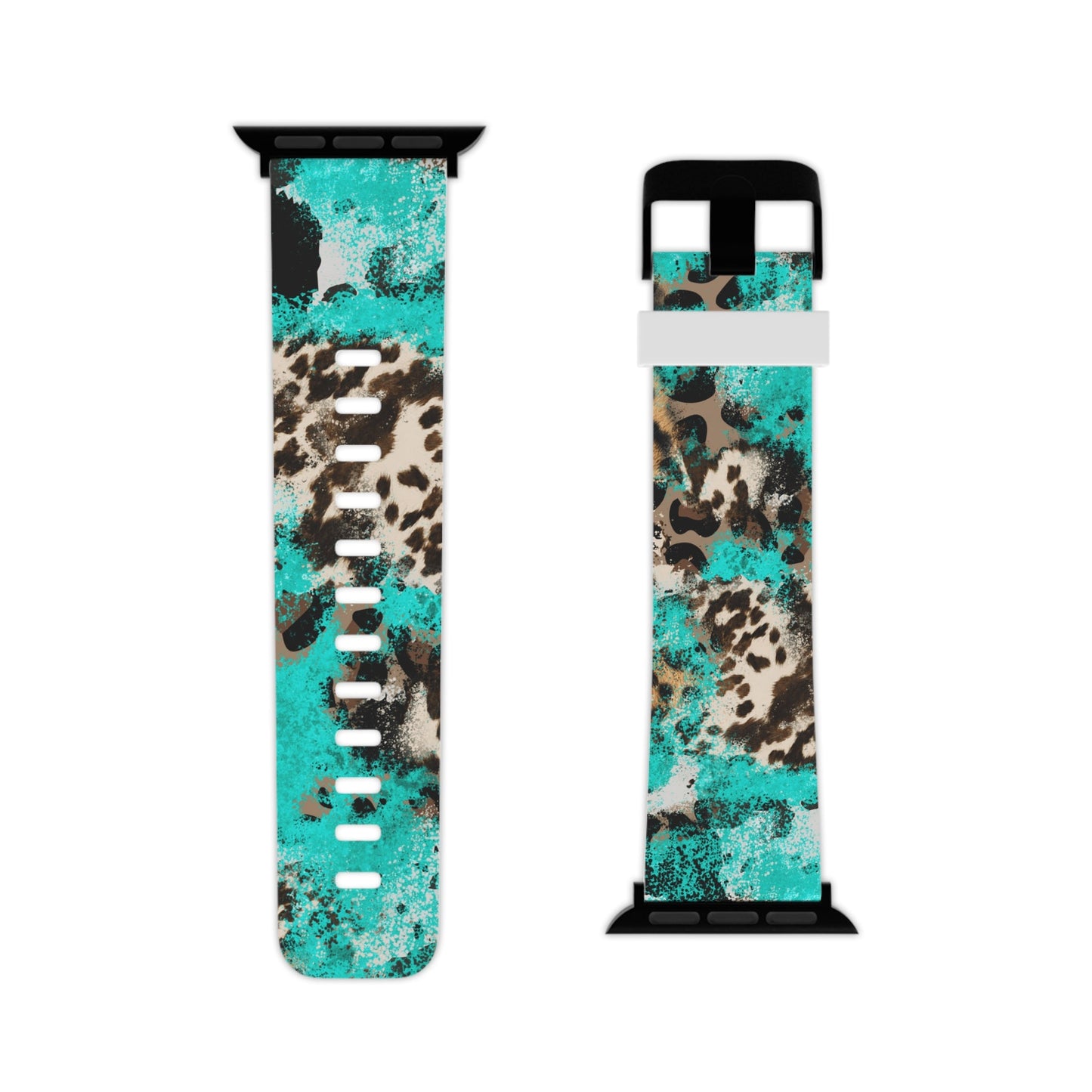 Aqua Splash Leopard Apple Watch Band - BOGO Cases