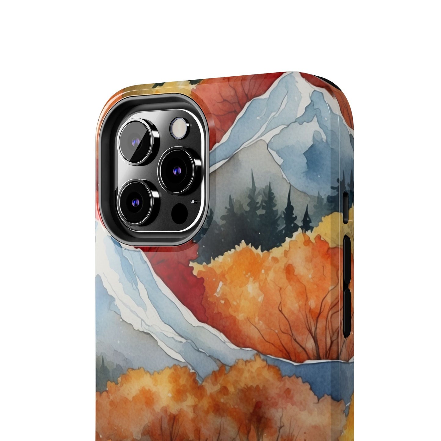 Autumn Mountain Forest Watercolor - iPhone Case - BOGO Cases