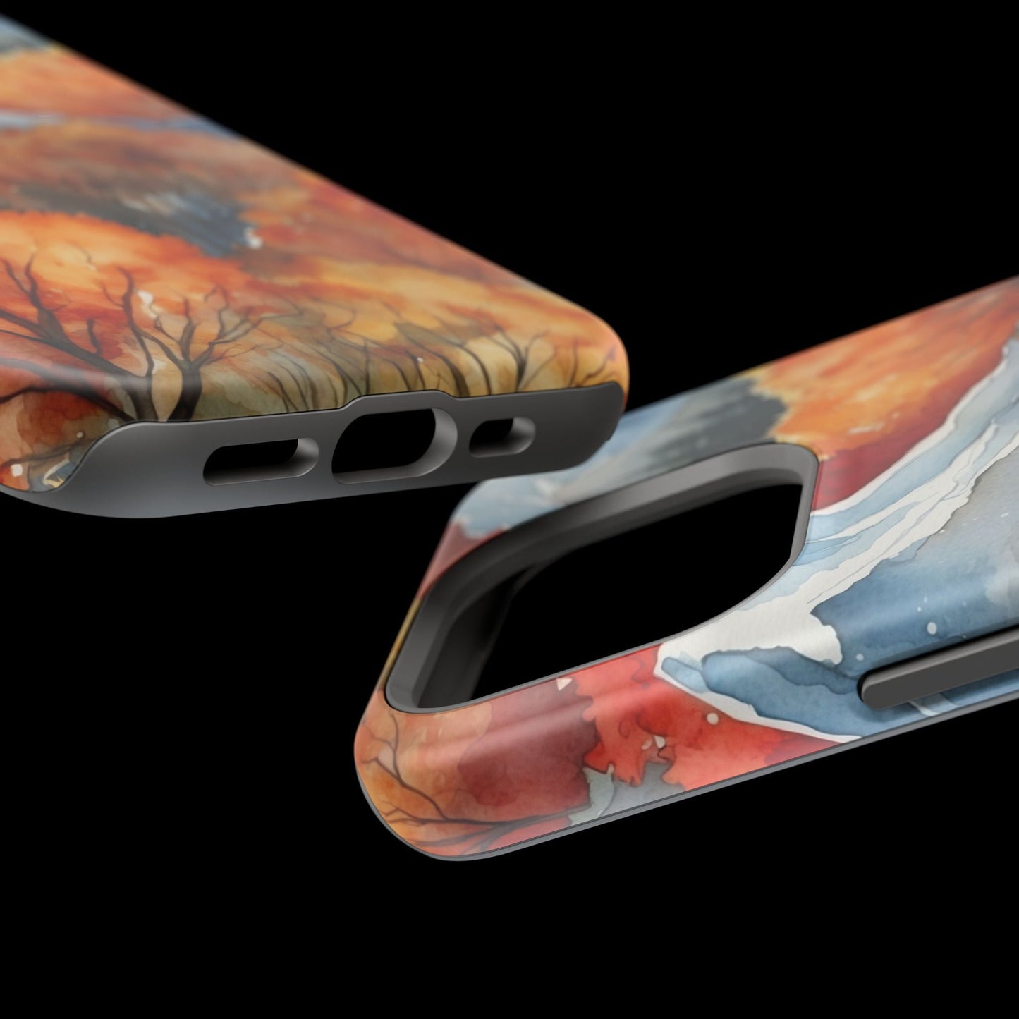Autumn Mountain Forest Watercolor - MagSafe iPhone Case - BOGO Cases