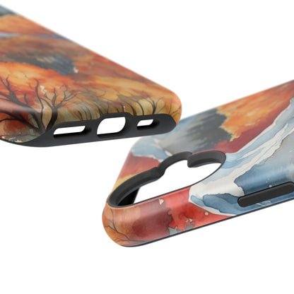Autumn Mountain Forest Watercolor - MagSafe iPhone Case - BOGO Cases