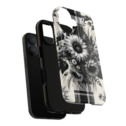 Black Sunflower Plaid Phone Case - BOGO Cases