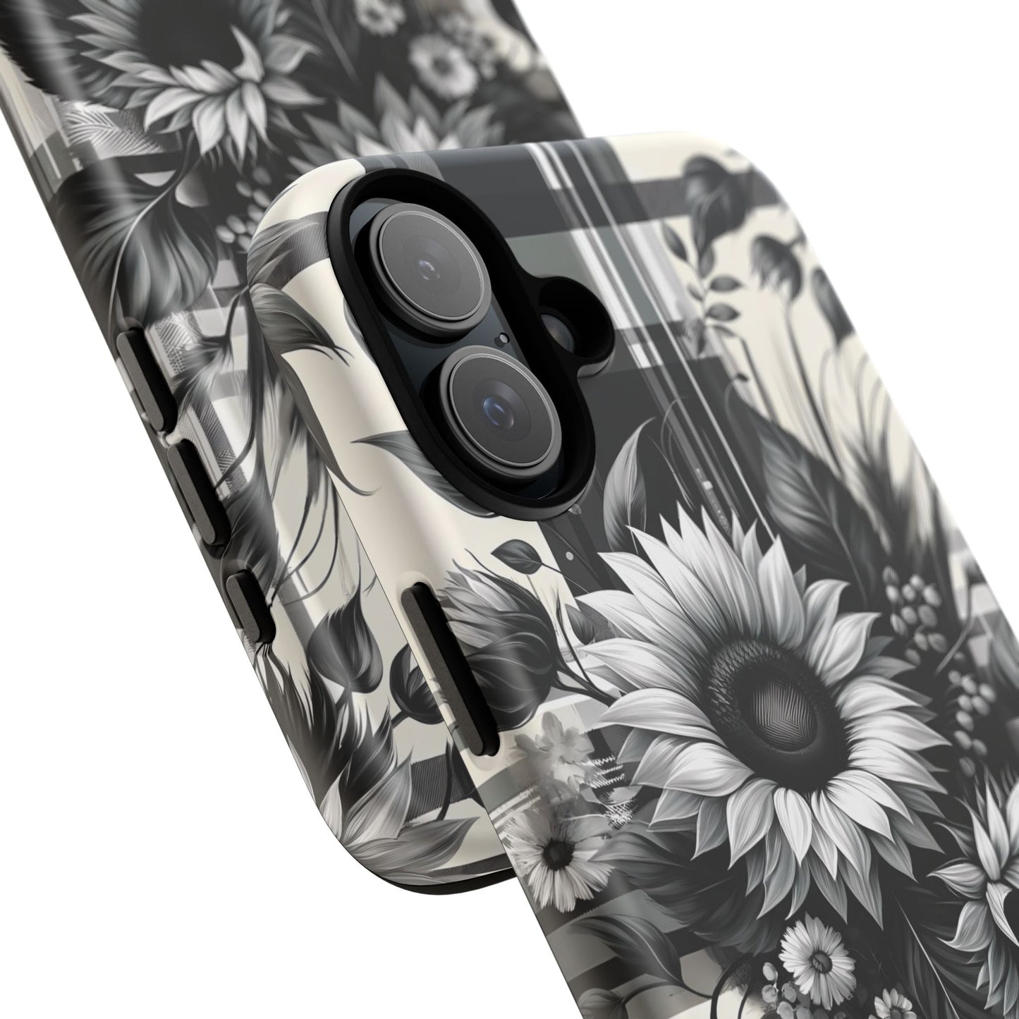 Black Sunflower Plaid Phone Case - BOGO Cases