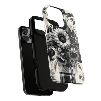 Black Sunflower Plaid Phone Case - BOGO Cases