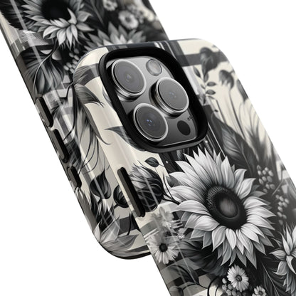 Black Sunflower Plaid Phone Case - BOGO Cases