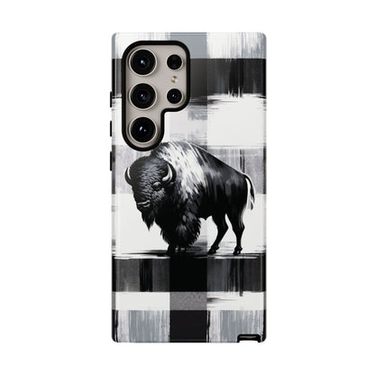 Black White Buffalo Plaid Phone Case! - BOGO Cases