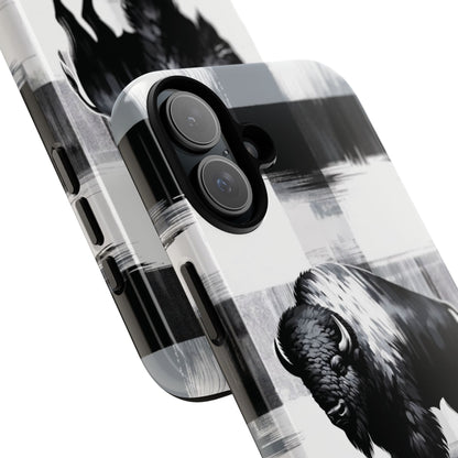 Black White Buffalo Plaid Phone Case! - BOGO Cases