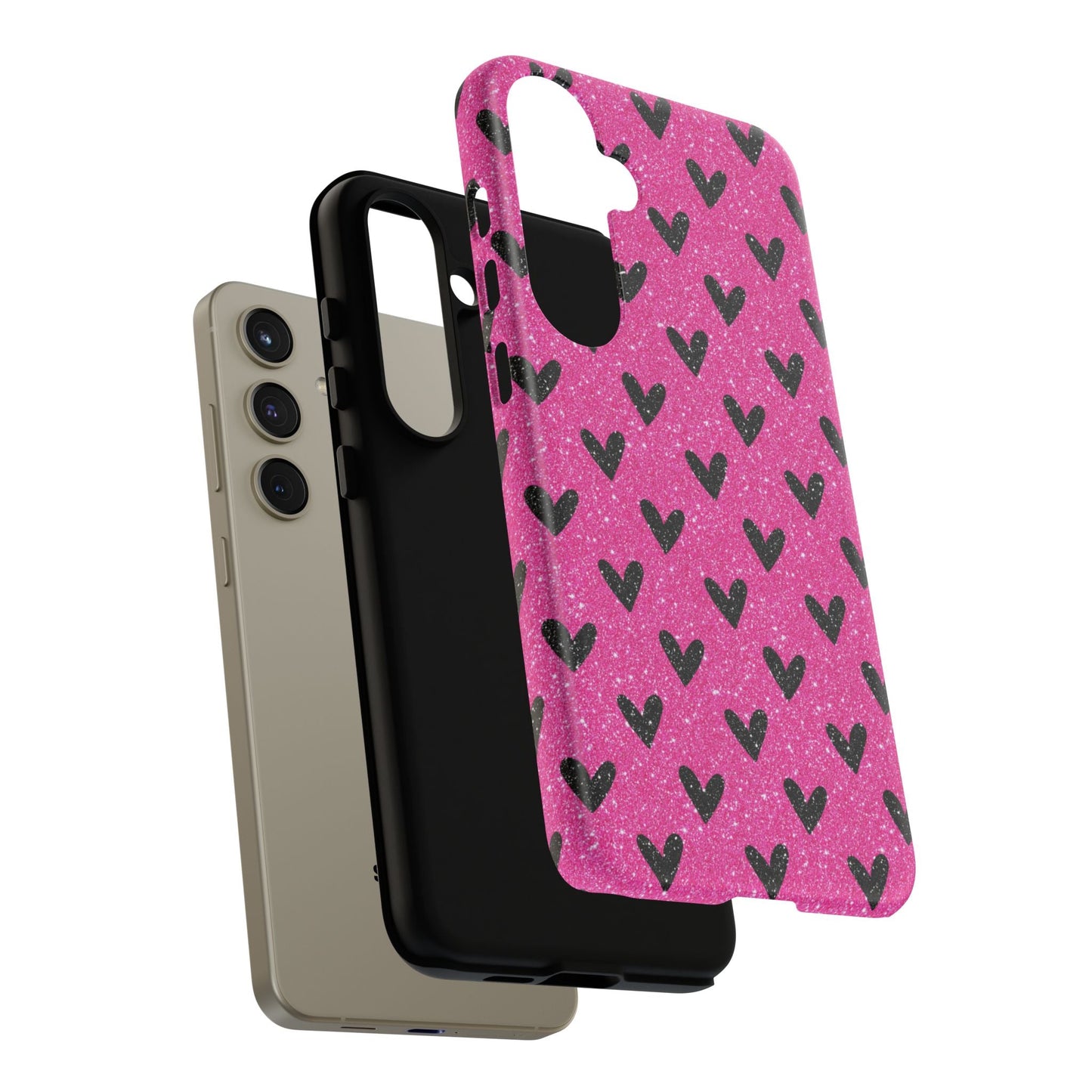 Bling Hearts Samsung Galaxy Case - BOGO Cases