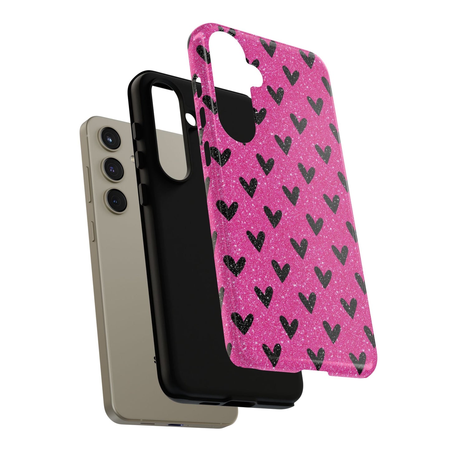 Bling Hearts Samsung Galaxy Case - BOGO Cases