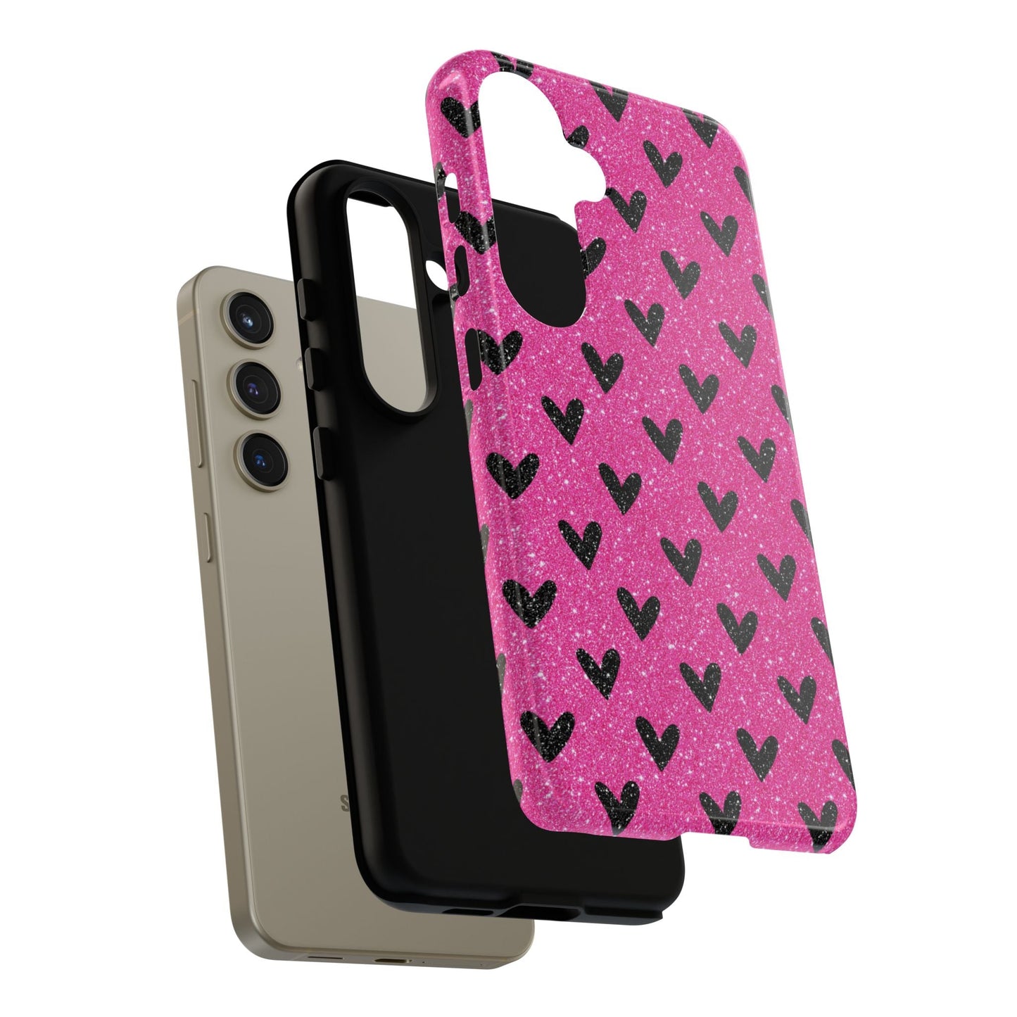 Bling Hearts Samsung Galaxy Case - BOGO Cases