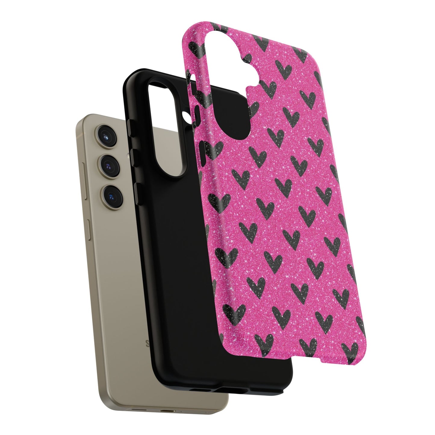 Bling Hearts Samsung Galaxy Case - BOGO Cases