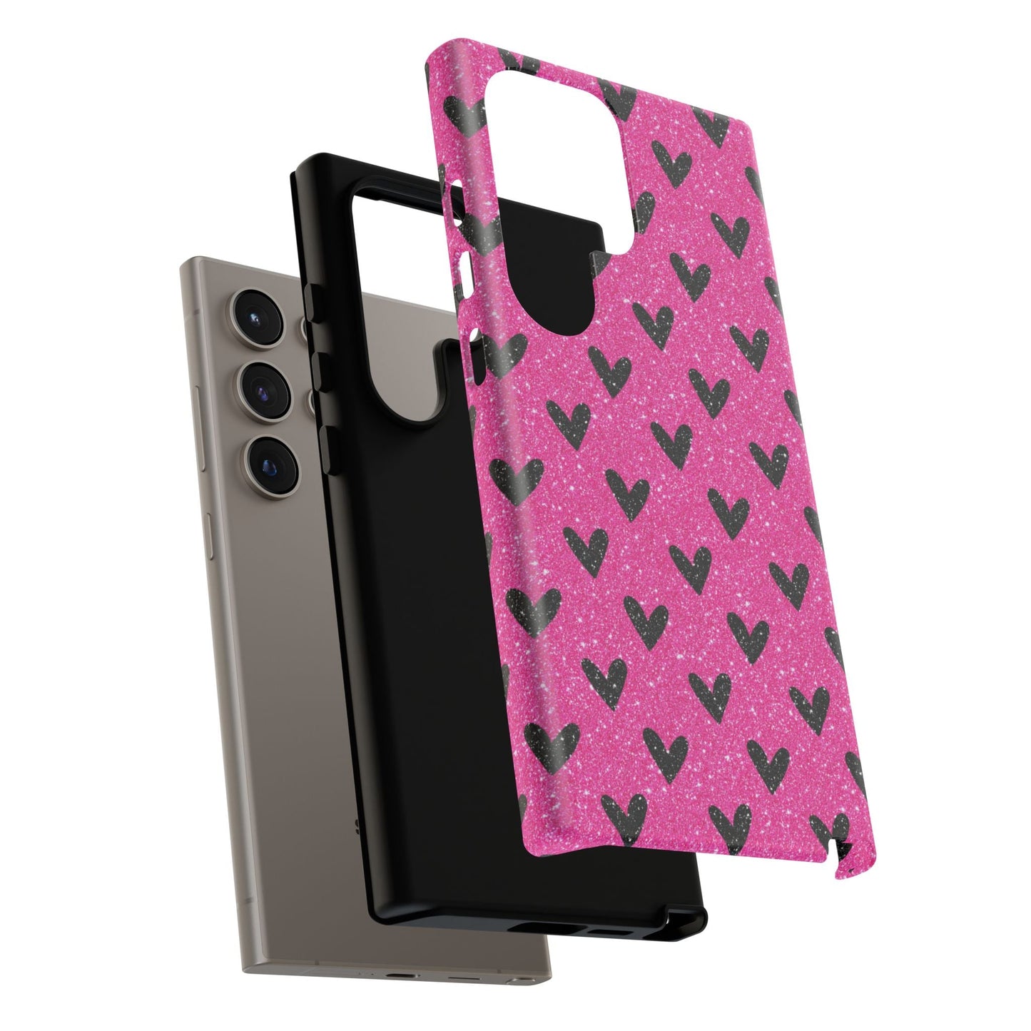 Bling Hearts Samsung Galaxy Case - BOGO Cases