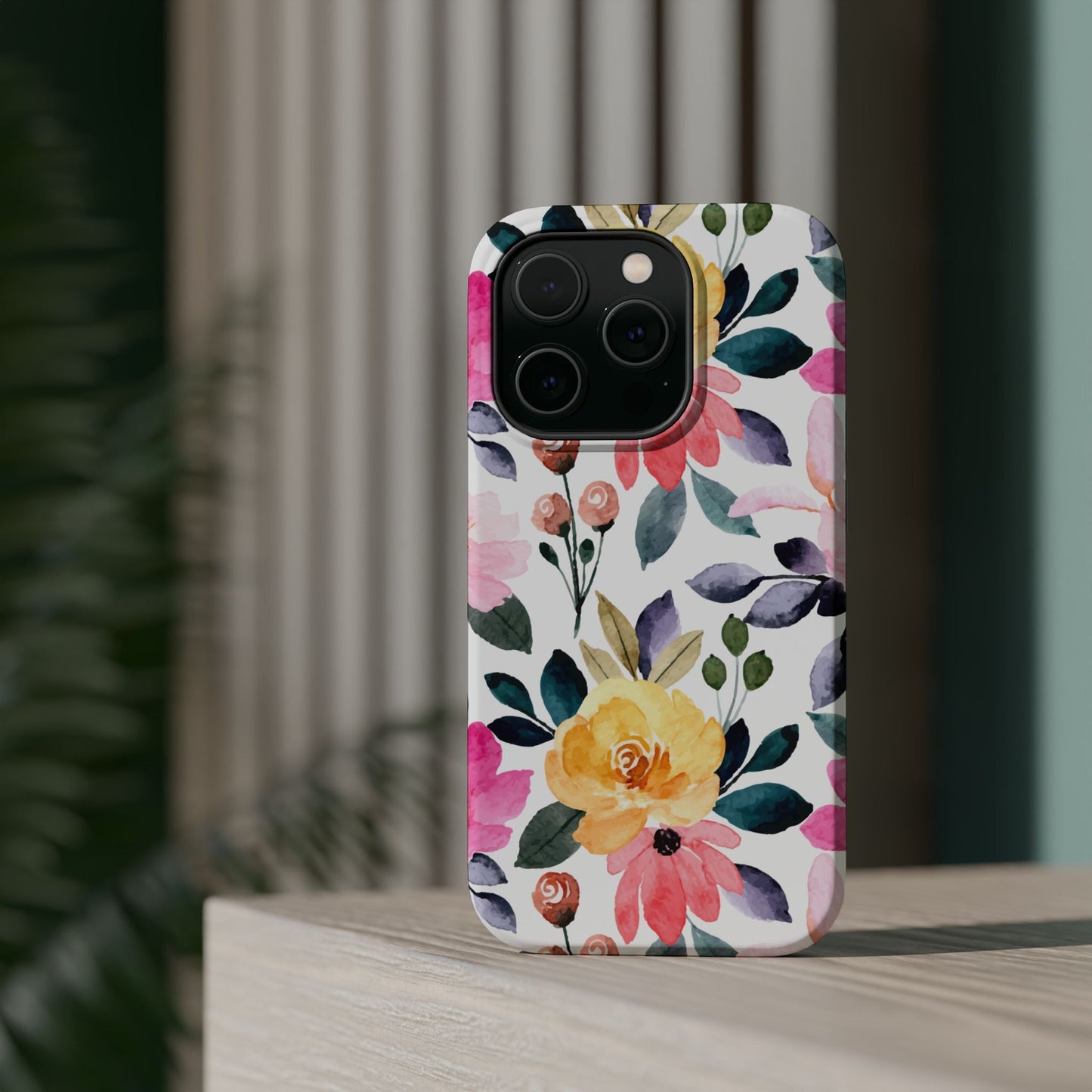 Blossoming Beauty – MagSafe Case with Pastel Floral Watercolor Design - BOGO Cases