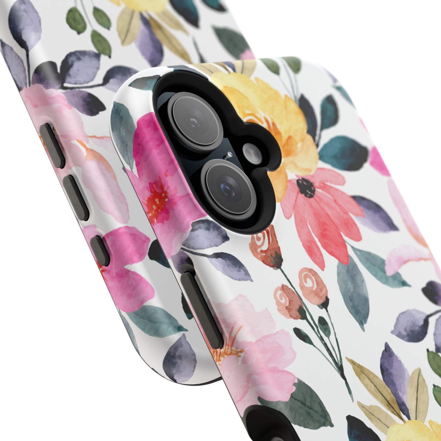 Blossoming Beauty – MagSafe Case with Pastel Floral Watercolor Design - BOGO Cases