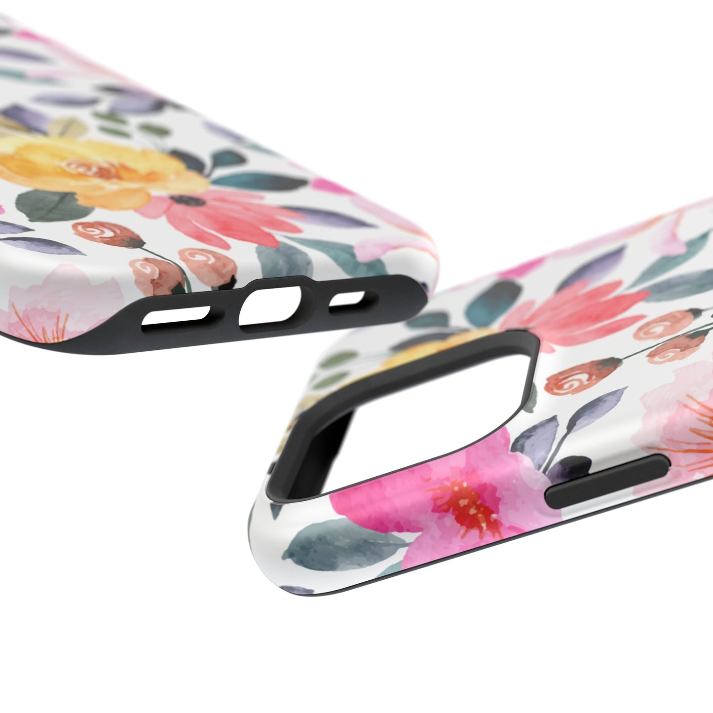 Blossoming Beauty – MagSafe Case with Pastel Floral Watercolor Design - BOGO Cases