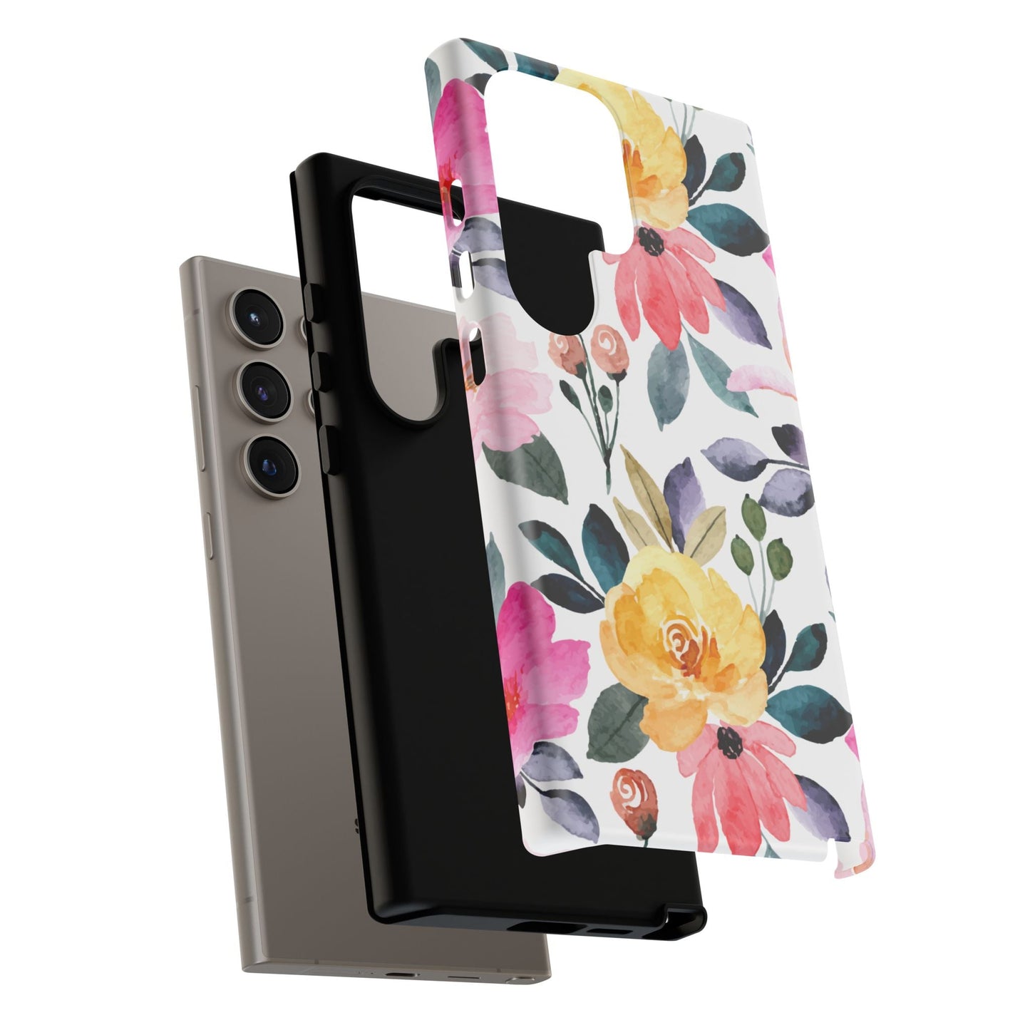 Blossoming Beauty – Samsung Galaxy Case with Watercolor Floral Design - BOGO Cases