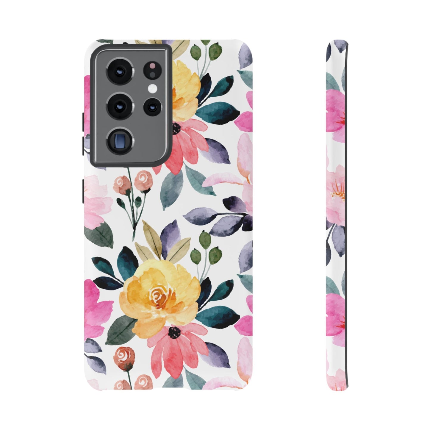 Blossoming Beauty – Samsung Galaxy Case with Watercolor Floral Design - BOGO Cases