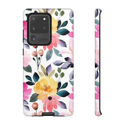 Blossoming Beauty – Samsung Galaxy Case with Watercolor Floral Design - BOGO Cases