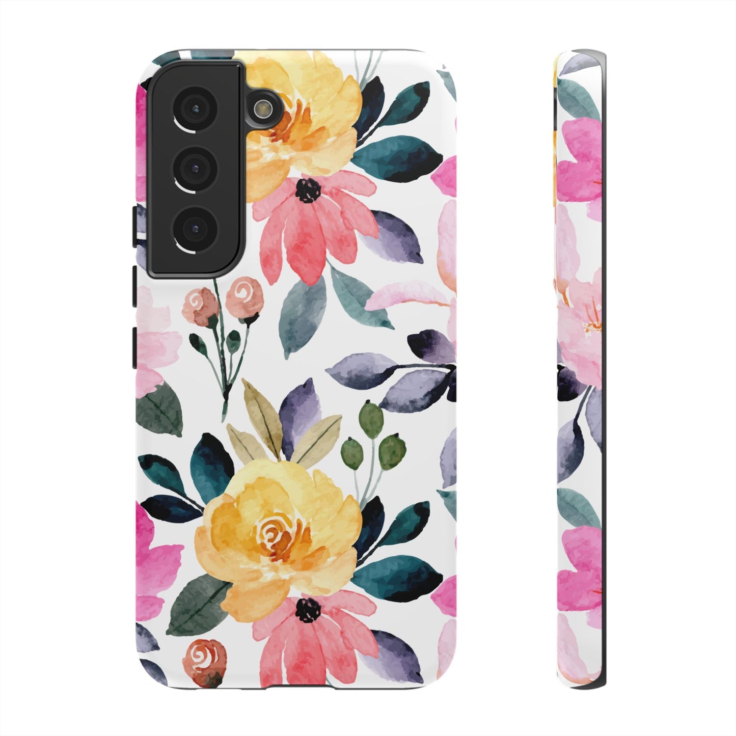 Blossoming Beauty – Samsung Galaxy Case with Watercolor Floral Design - BOGO Cases