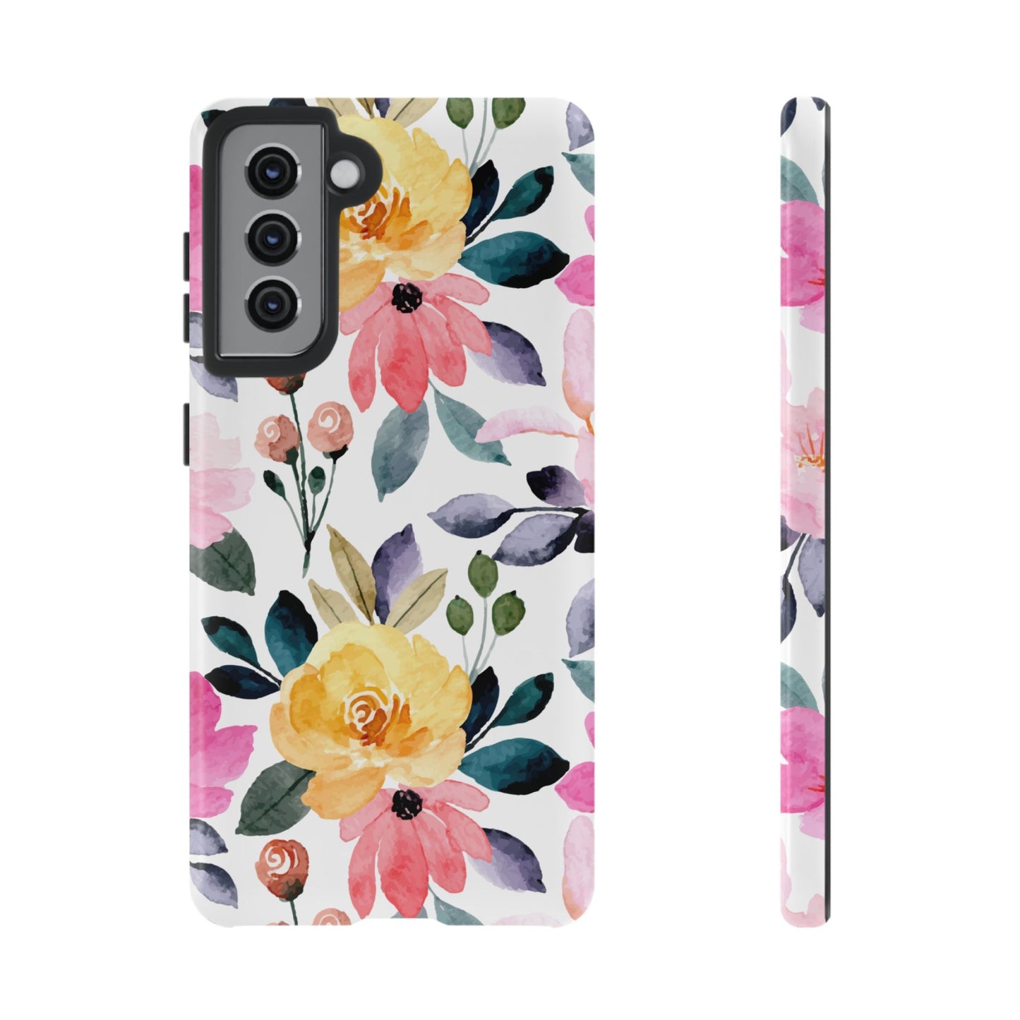 Blossoming Beauty – Samsung Galaxy Case with Watercolor Floral Design - BOGO Cases