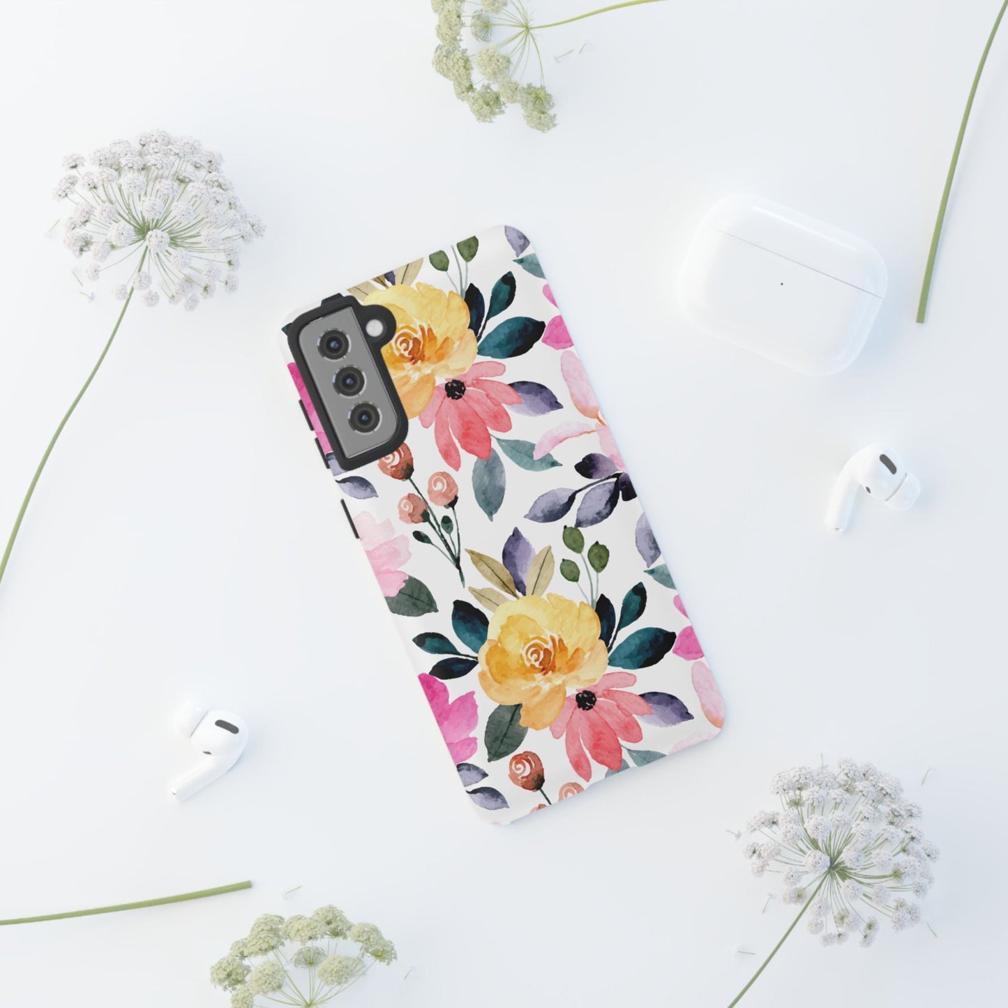 Blossoming Beauty – Samsung Galaxy Case with Watercolor Floral Design - BOGO Cases