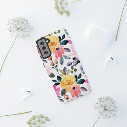Blossoming Beauty – Samsung Galaxy Case with Watercolor Floral Design - BOGO Cases