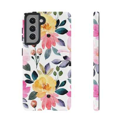 Blossoming Beauty – Samsung Galaxy Case with Watercolor Floral Design - BOGO Cases