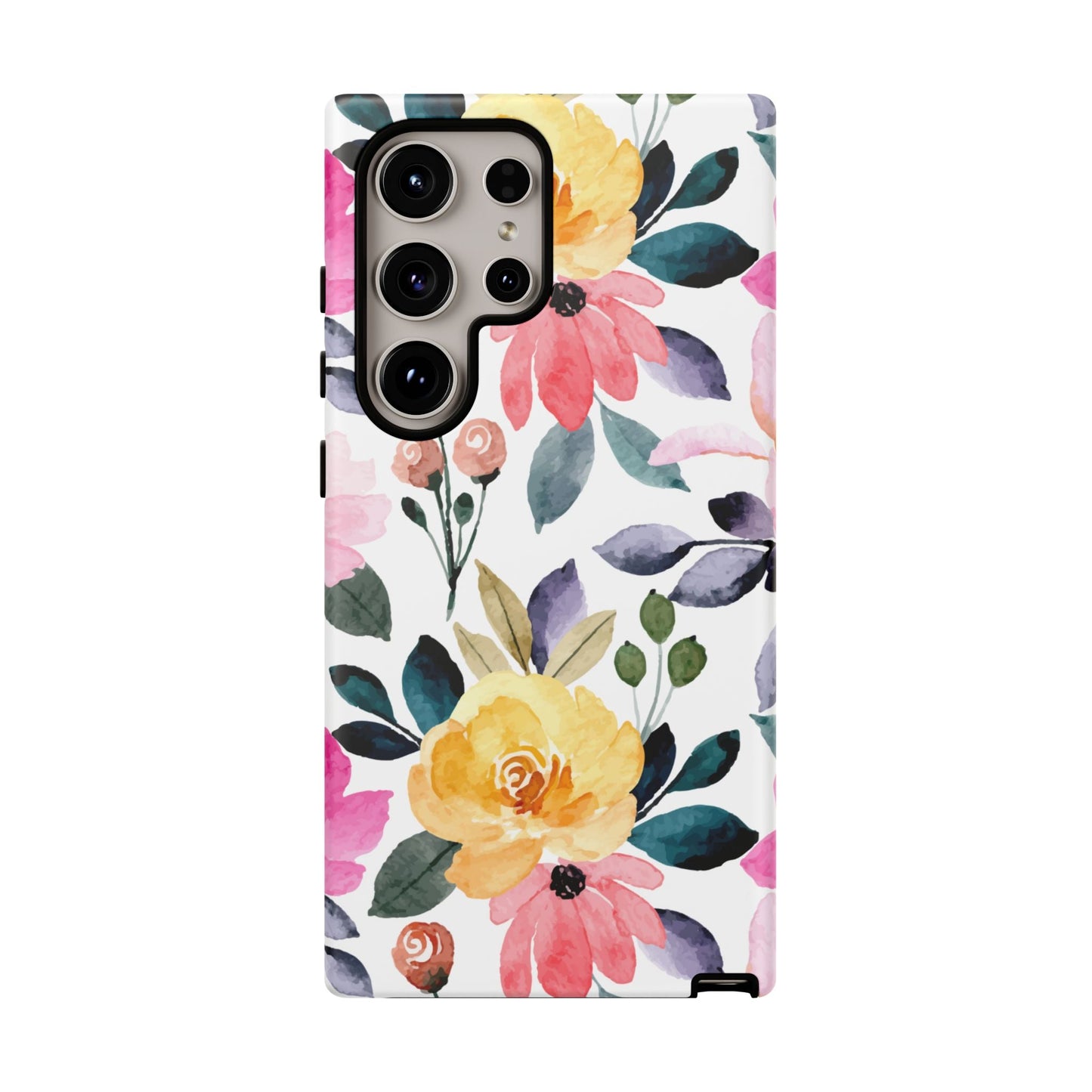 Blossoming Beauty – Samsung Galaxy Case with Watercolor Floral Design - BOGO Cases