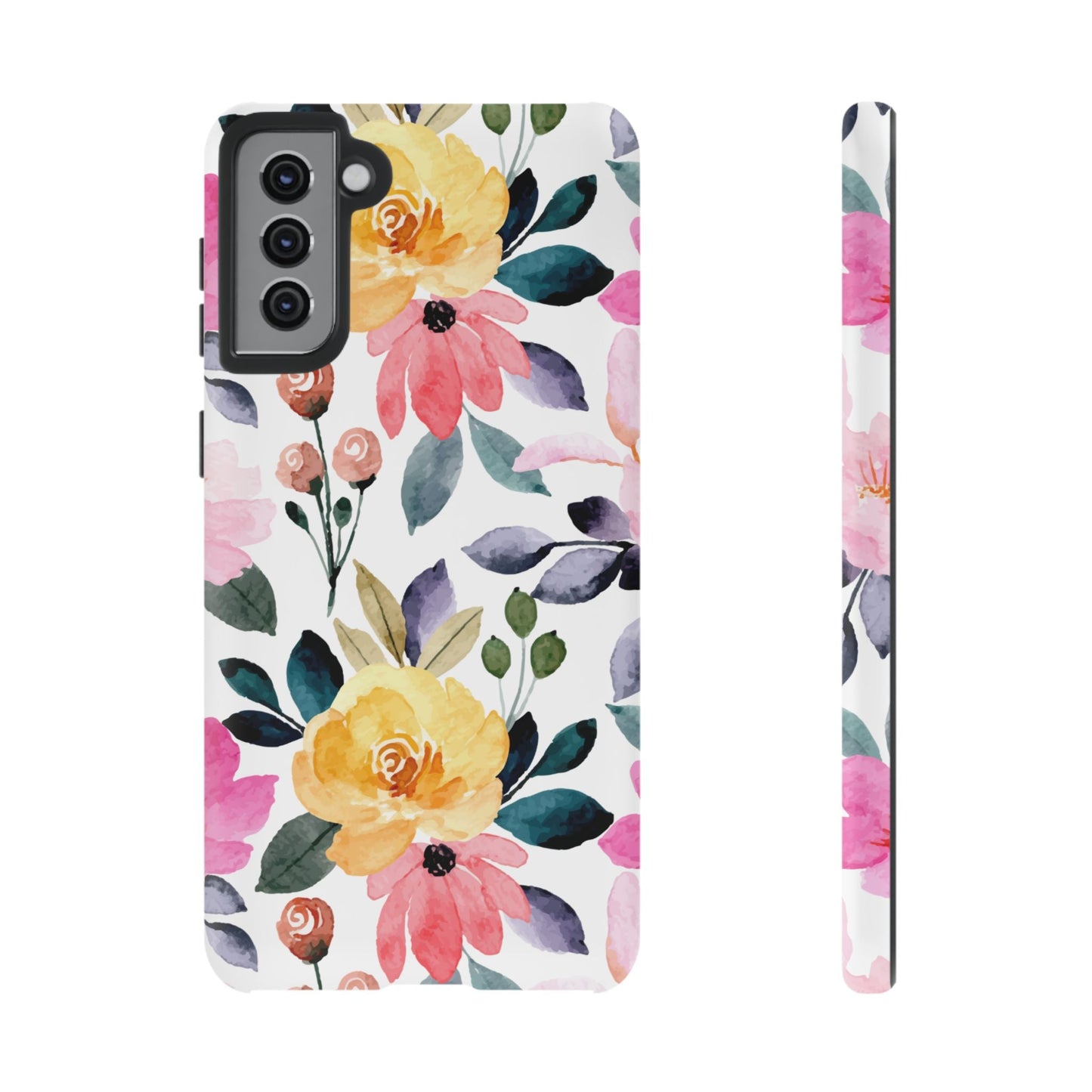 Blossoming Beauty – Samsung Galaxy Case with Watercolor Floral Design - BOGO Cases