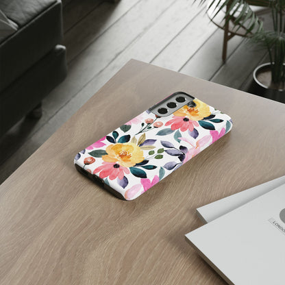 Blossoming Beauty – Samsung Galaxy Case with Watercolor Floral Design - BOGO Cases