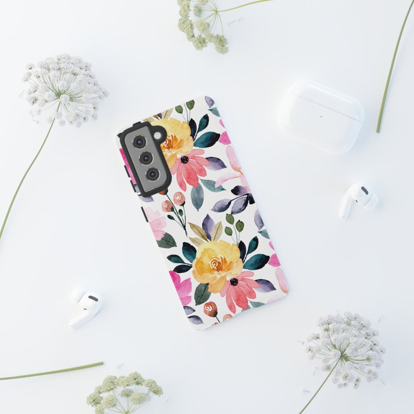 Blossoming Beauty – Samsung Galaxy Case with Watercolor Floral Design - BOGO Cases