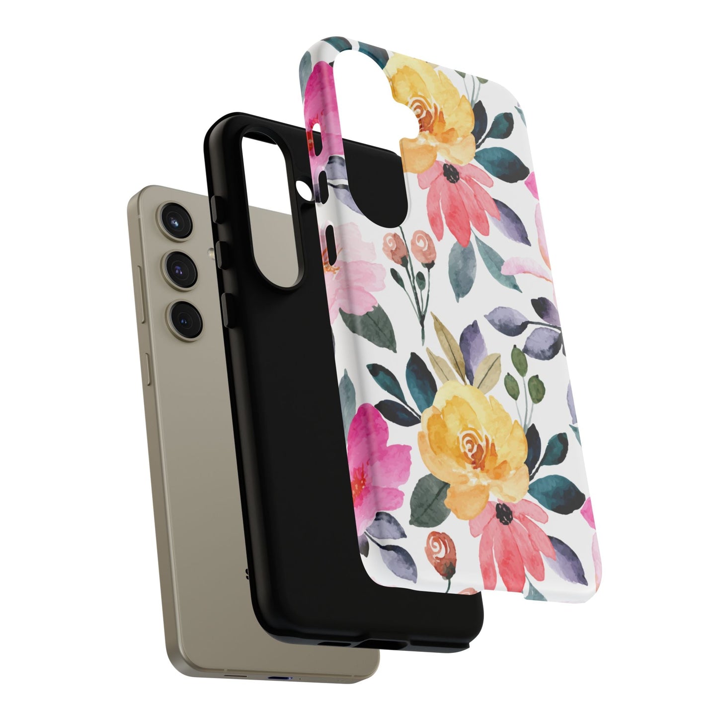 Blossoming Beauty – Samsung Galaxy Case with Watercolor Floral Design - BOGO Cases