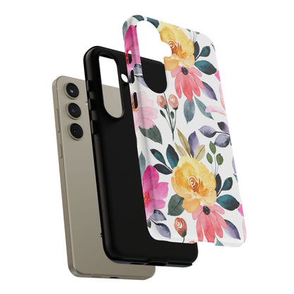 Blossoming Beauty – Samsung Galaxy Case with Watercolor Floral Design - BOGO Cases
