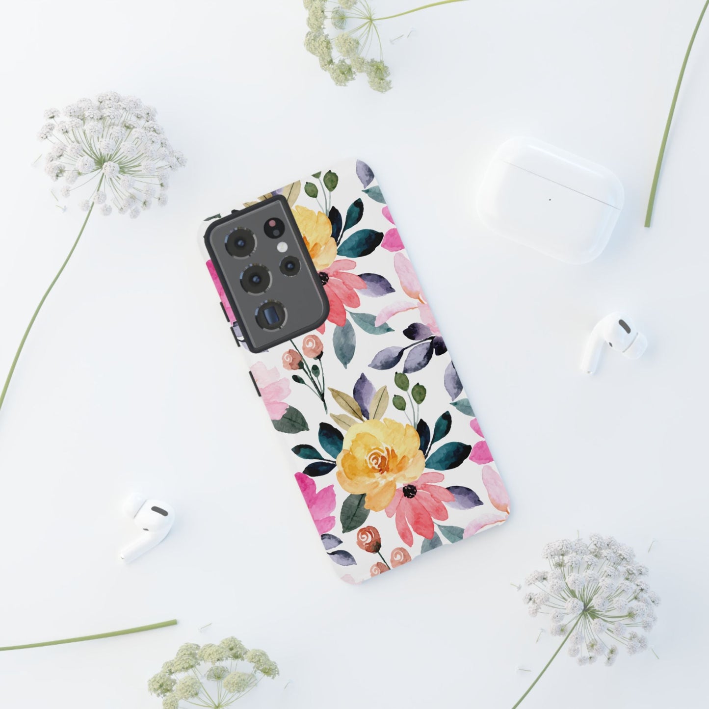Blossoming Beauty – Samsung Galaxy Case with Watercolor Floral Design - BOGO Cases
