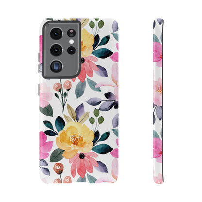 Blossoming Beauty – Samsung Galaxy Case with Watercolor Floral Design - BOGO Cases
