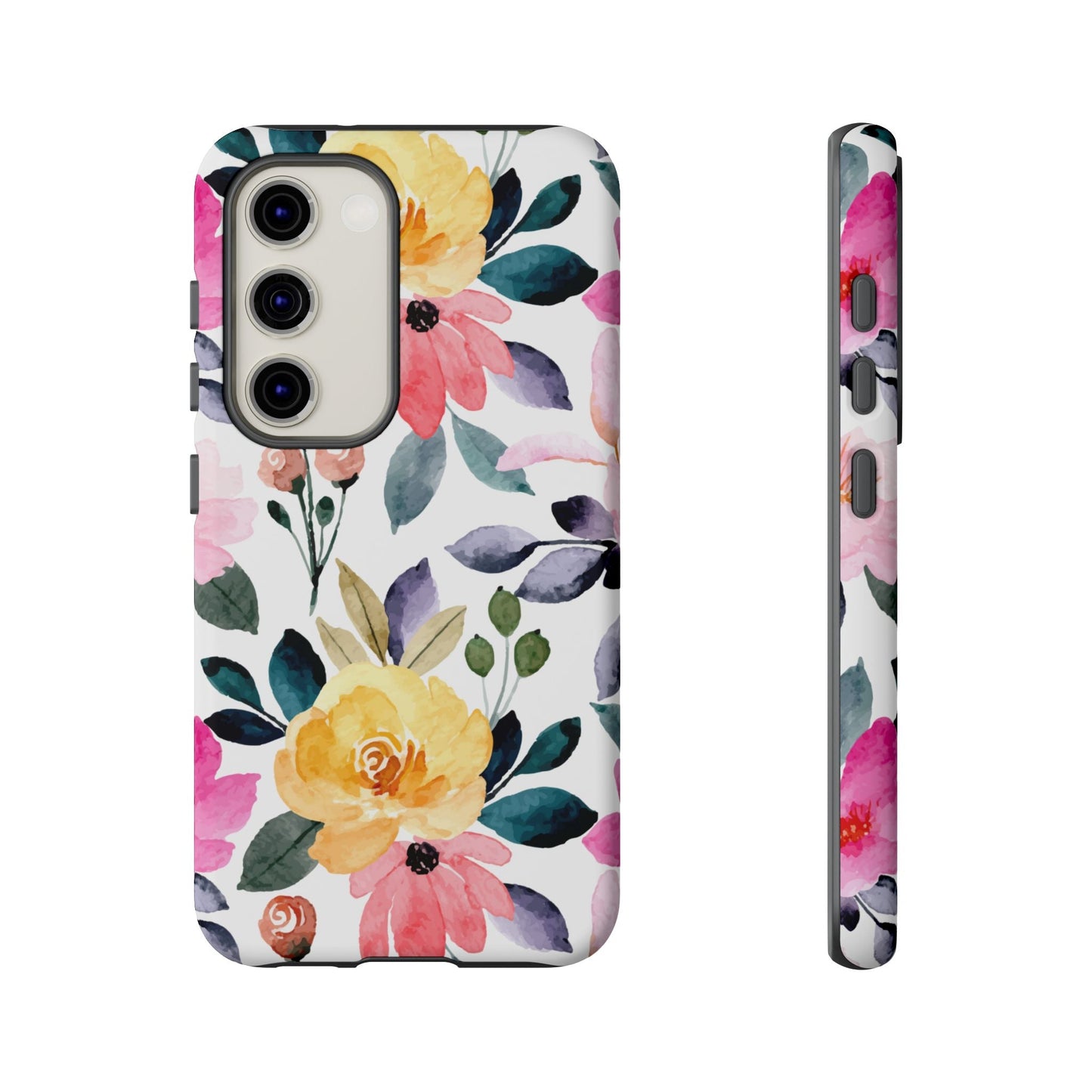 Blossoming Beauty – Samsung Galaxy Case with Watercolor Floral Design - BOGO Cases