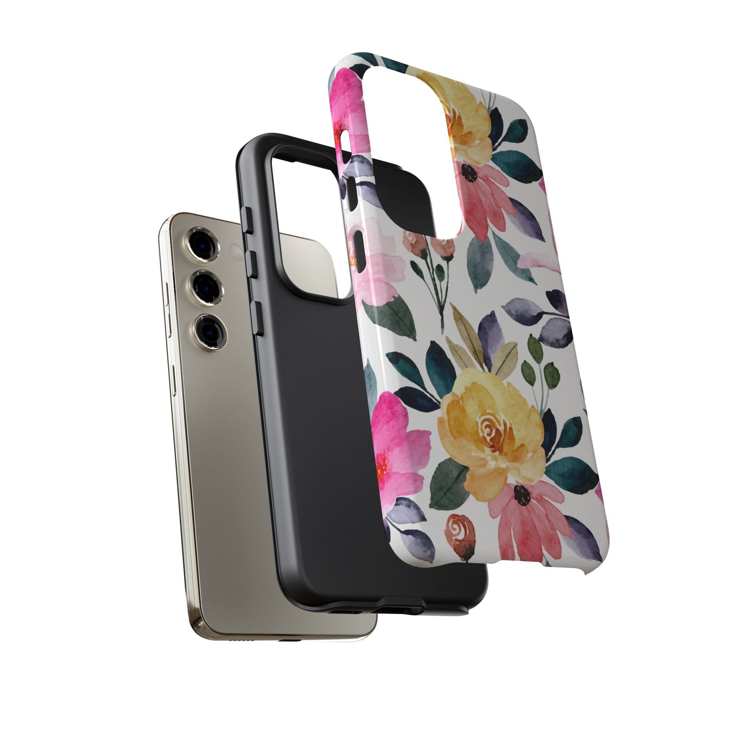 Blossoming Beauty – Samsung Galaxy Case with Watercolor Floral Design - BOGO Cases