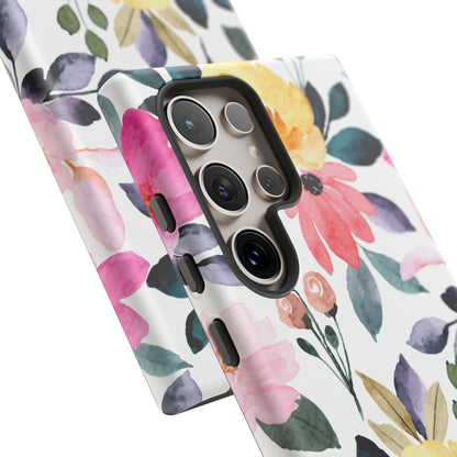 Blossoming Beauty – Samsung Galaxy Case with Watercolor Floral Design - BOGO Cases