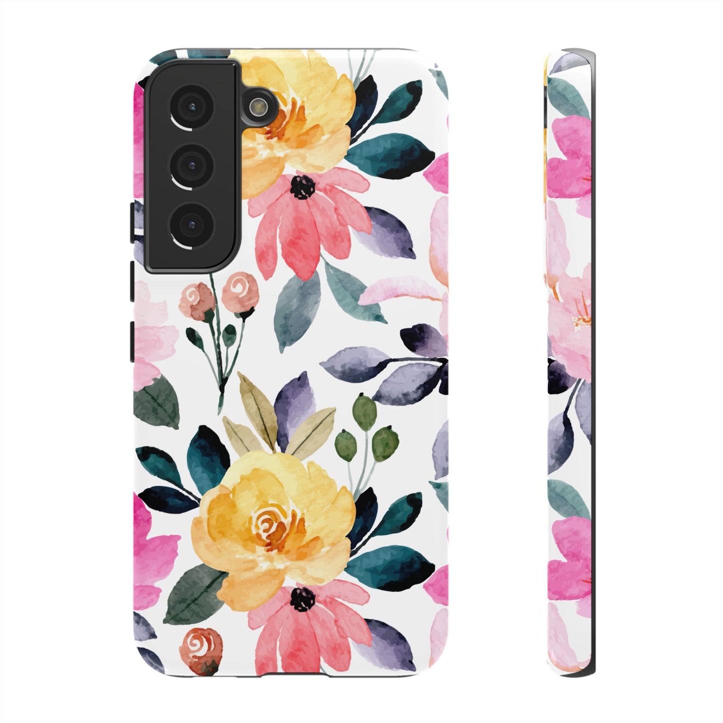 Blossoming Beauty – Samsung Galaxy Case with Watercolor Floral Design - BOGO Cases