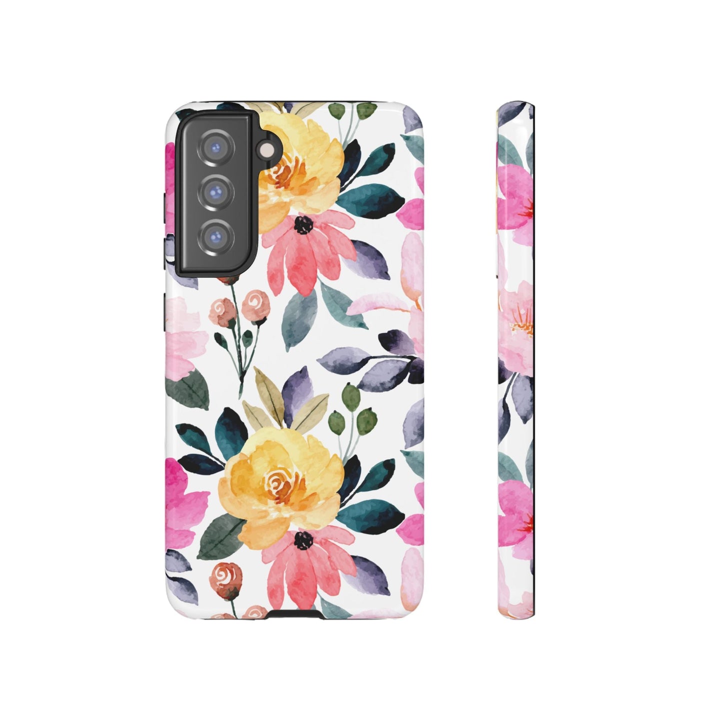 Blossoming Beauty – Samsung Galaxy Case with Watercolor Floral Design - BOGO Cases
