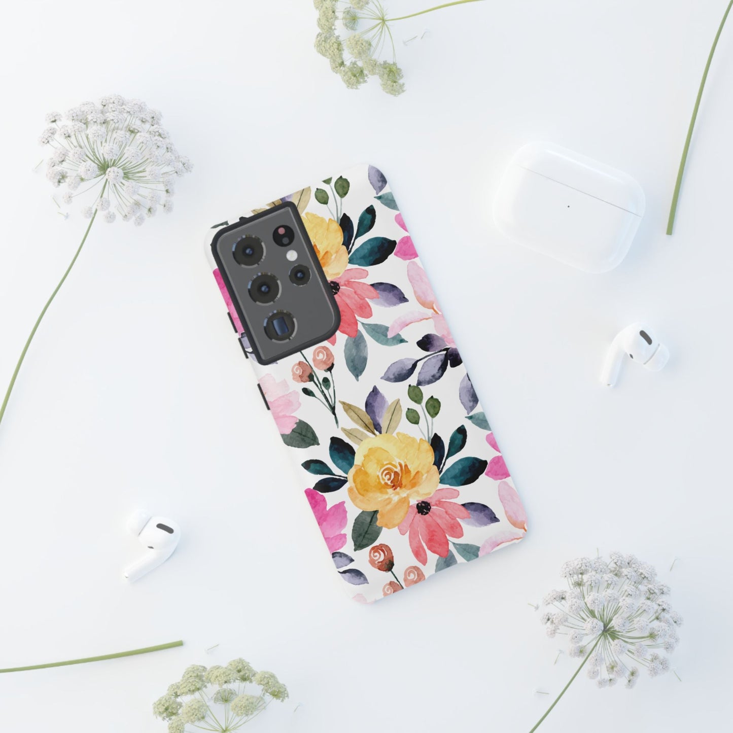 Blossoming Beauty – Samsung Galaxy Case with Watercolor Floral Design - BOGO Cases